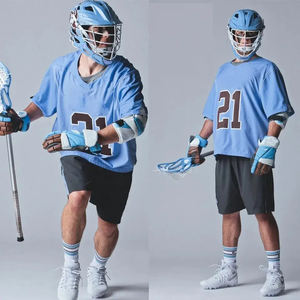 Vente en gros de vêtements de sport de crosse personnalisés, shorts en jersey respirants et extensibles, uniformes à sublimation, vêtements d'équipe OEM - Product Image 4