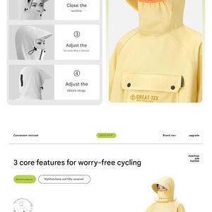<span class=keywords><strong>Impermeable</strong></span> Ligero, Cortavientos, Desechable, para Todo el Cuerpo, para Adultos, con <span class=keywords><strong>Capucha</strong></span> Larga y Gruesa, para Campamento, Excursiones al Aire Libre - Product Image 6