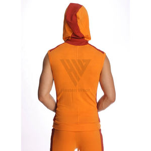 High Quality Perfect Summer Wear <b>Sleeveless</b> <b>Hoodies</b> Men Gym Sportswear Pullover Tank Top <b>Hoodies</b> For Hot Sale - Product Image 4