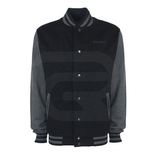 Chaqueta de béisbol de algodón con logotipo bordado personalizado al por mayor, chaqueta universitaria de lana para personalización, servicio de fábrica superventas - Product Image 6