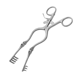 Rétracteur manuel professionnel Beckman Adson 4 x 4 branches 31,5 cm en acier inoxydable - Product Image 4
