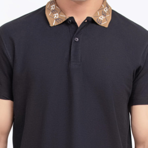 Chemises de golf pour hommes de haute qualité et luxueuses, en polyester tricoté, impression DTG personnalisée, décontractées, unies, teintes, séchage rapide, respirantes - Product Image 3