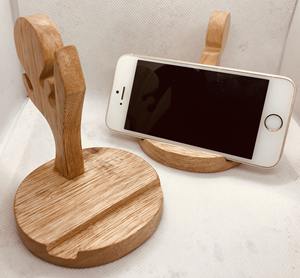 Handmade of Wooden Mobile Holder Unique Design Wooden Holder of Cellphone for <b>Desk</b> Wholesale Price Custom Size Modern Holder - Product Image 5
