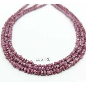Perles de diamant brut rose non taillées 3,5-4,5 mm, clarté VS2, perles de diamant naturel non taillées pour la fabrication de bijoux, excellente taille - Product Image 1