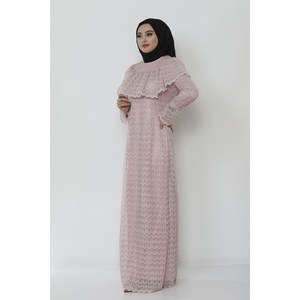 เดรสอาบายะสไตล์ลำลองประดับกลิตเตอร์แบบดันเทล - Product Image 4