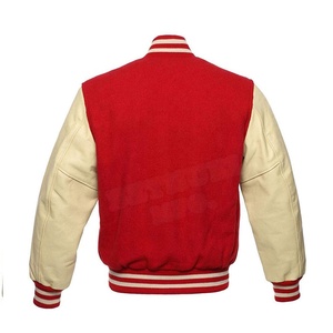 Chaqueta Varsity de Lana Personalizada con Tela de Lona, Resistente al Viento y Transpirable, Chaqueta Gruesa de Invierno para Hombre, Suministro de Fábrica - Product Image 3