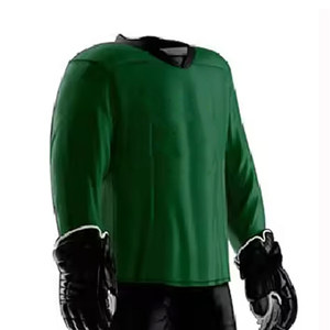 OEM Men's Ice Hockey Customized Logo High Quality Lightweight 100% Polyester Material Ice Hockey Uniform Sweat Wicking Sets - Product Image 3
