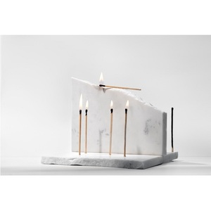 Luxury Nine <b>Branch</b> Hanukkah Menorah Candle Holder Gold Shiny Aluminium Finish with Marble Base for Home Decoration - Product Image 5