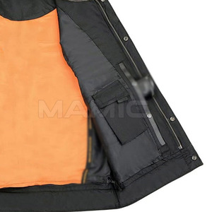 Gilet en cuir de moto pour hommes Gilet en cuir de haute qualité fabriqué au Pakistan pour la vente en ligne - Product Image 6
