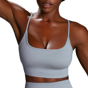 Soutien-gorge de sport de yoga de qualité supérieure, personnalisable, grande taille, léger, à maintien élevé, respirant, avec logo frontal pour femmes - Product Image 3