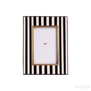 Cadre photo en incrustation d'os Cadre photo en bois d'os naturel pour décoration de table, décoration de bureau et décoration de la maison Logo personnalisé - Product Image 2