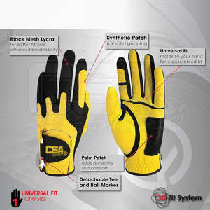 ถุงมือกอล์ฟหนังแกะทำเองสีทึบถุงมือกอล์ฟทำจากหนัง - Product Image 5