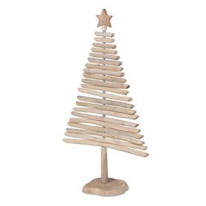 El mejor árbol de Navidad moderno de madera, centro de mesa rústico de temporada para reuniones navideñas, decoración del hogar de vacaciones con un toque natural - Product Image 3
