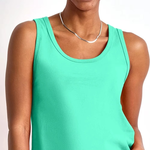 Comfort Fit Women Seamless Athletic Tank Top Sleeveless Gym Workout Yoga Running Activewear - Product Image 2