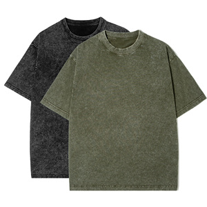 Custom Logo Vintage Acid Washed <b>T</b> <b>Shirt</b> <b>Men</b> Stock Distressed Heavyweight Cotton Blank Oversized 100% Cotton for <b>Men's</b> <b>T</b>-<b>shirt</b> - Product Image 1