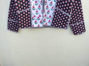 Veste matelassée en coton pour femmes de style vintage fait à la main imprimé Boho design ouvert avec passepoil hiver vêtements d'extérieur décontractés cadeau pour elle - Product Image 4