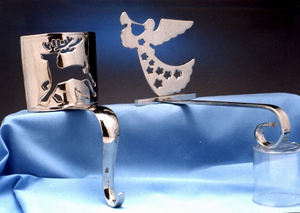 Support de bas de Noël en métal élégant fait à la main nouveau présentoir de cheminée décoratif élégant pour la décoration de la maison de vacances - Product Image 3