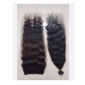 Brazilian Virgin Hair Extensions HD <b>Lace</b> <b>Closure</b> Set Cuticle Aligned Double Machine Processed Best Supplier Natural Wave - Product Image 3