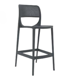 Monars 바 의자 가스 주입 성형 폴리프로필렌 및 유리 섬유, 실내 야외 모던 바 스툴 - Product Image 1
