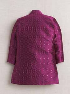 Sherwani Étnico Clásico para Niños, Traje Tradicional para Bodas y Fiestas con Tela de Seda Premium, Largo hasta la Rodilla, de Secado Rápido y Sin Arrugas - Product Image 3