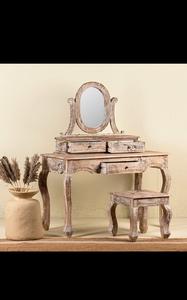 Table console en bois massif de qualité supérieure, design élégant, étagère de rangement convertible, mobilier traditionnel pour salon, maison, hôtel, école - Product Image 2