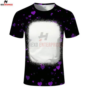 Meilleures ventes T-shirt slim fit à manches courtes décontracté en coton de couleur unie avec sublimation en bambou Street Wear pour hommes avec bas quantité minimale de commande motif vierge - Product Image 6