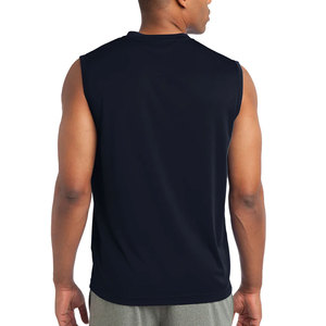Débardeur en jersey de coton pour hommes Heather Dark Grey Cotton Wholesale - Product Image 5