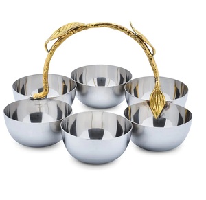 ชามโลหะทำด้วยมือการออกแบบที่เป็นเอกลักษณ์ของตกแต่งบ้านและโต๊ะรับประทานอาหารชามผลไม้ที่ตกแต่งอย่างโดดเด่นในราคาที่ดีที่สุด - Product Image 1