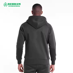 Unisex Custom Men's <b>Zipper</b> <b>Hoodies</b> With Embroidered Logo French Cotton Blank Zip up for Winter Designer 3D Pattern - Product Image 3