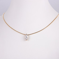 Ювелирные изделия: Золотые цепочки и кулоны 18к, 14к, 10к, а также комплекты ожерелий с выращенными в лаборатории бриллиантами маркизной огранки 1, 2, 3 карата VVS D CVD
