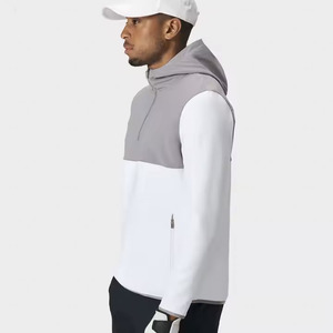 Personnalisé Haute Qualité Étanche Sport Lumière Stretcher 1/4 Zip Polyester Golf Performance Pull À Capuche Hommes - Product Image 5