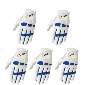 Sports Grace White Golf Gloves Customizable Palm Soft Men Leather Golf Gloves Premium Custom Fit Golf Gloves Cabretta Leather - Product Image 6