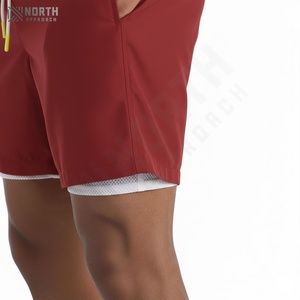 Pantalones Cortos Deportivos Casuales de Algodón para Hombre, para Gimnasio, Fitness, Deporte, Cintura Media, Estampados, de Secado Rápido, para Baloncesto, Verano - Product Image 6
