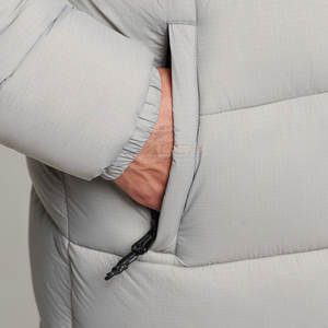 Manteau bouffant coupe-vent et chaud pour hommes avec capuche réglable Manteau bouffant ultra léger pour hommes avec matelassage compact - Product Image 5