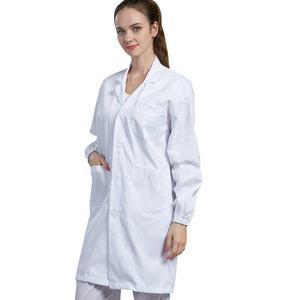 Professionnel en gros Premium hôpital médecin robe de laboratoire conception blanc hôpital uniforme médecins manteau blanc - Product Image 6