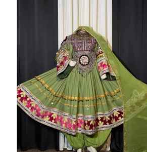 Modern Fashion Afghan Beautiful KUCHI Handmade <b>Dresses</b> With CHARMA Embroidered <b>Dress</b> In All Sizes With Wholesale Price - Product Image 4