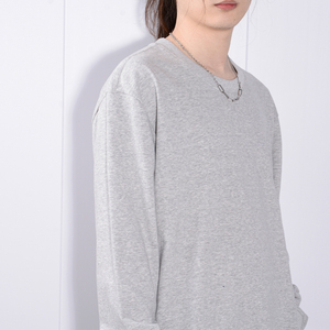 Sudaderas de entrenamiento de felpa francesa en blanco con logotipo personalizado, sudaderas de cuello redondo de algodón para hombres, sudaderas informales en blanco - Product Image 3