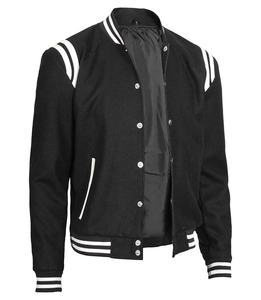 เสื้อแจ็กเก็ตทีมโรงเรียนผ้าวูลของผู้ชายสไตล์เท่ๆหมวกเบสบอลฤดูหนาวมีลวดลายตกแต่งหนังปลาปักเป้าสำหรับเด็ก - Product Image 3