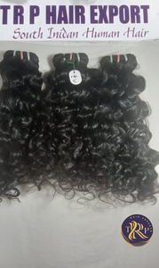 Extensions de cheveux humains bouclés Remy indiens 100 % naturels, noirs, doux, boucles naturelles pour la vente en gros - Product Image 3