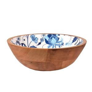 Tazón para Servir Ensaladas Hecho a Mano con Madera Natural, Color y Forma Personalizables, Acabado Esmaltado, Apto para Lavavajillas, Ecológico - Product Image 5