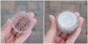 Vela de vidrio transparente votivo, diseño de alambre de hierro, hermoso soporte de vela, precio asequible en la INDIA, superventas - Product Image 2