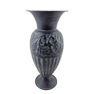 Iron Flower <b>Vase</b> OFFWhite With <b>Copper</b> Antique Flower <b>Vase</b> Holder Box for Living Room & Restaurant Decoration - Product Image 6