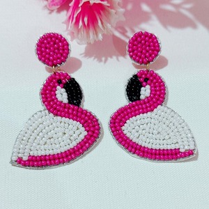Stylish Beaded Embroidery <b>Christmas</b> <b>Earrings</b> Holiday Jewelry Festive Handcrafted Beadwork Accept Custom Design JAVED HANDICRAFTS - Product Image 6