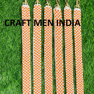 Correa personalizable con cuentas de Check Mate, correa de bolso duradera con decoración de cadena bordada, cinturones anchos con cuentas - Product Image 1