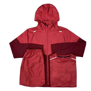 Conjunto de Chaqueta Cortavientos Casual para Mujer, con Cierre Personalizado, Ligero, de 2 Piezas, con Capucha, de Poliéster/Nailon - Product Image 1