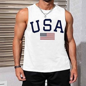 Camisetas de entrenamiento muscular para hombre de alta elasticidad sin mangas Quicky Dry Gym Running Tank Tops - Product Image 2