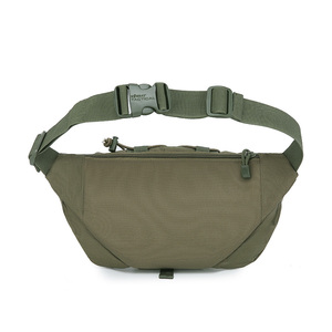 Sac banane tactique - Vert olive, grand compartiment principal, poches latérales zippées, sac à bandoulière, camouflage personnalisé - Product Image 4