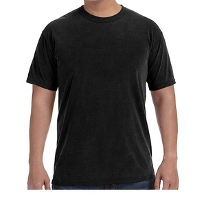 Tee-shirt à manches courtes teint en vêtements pour hommes T-Shirt teint en vêtements fit wash after wash hot selling casual tee - Product Image 1