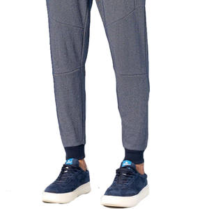 กางเกงลำลองผ้าลูกฟูกสีเทาสำหรับผู้ชายเอวยางยืดป้องกันรอยยับระบายอากาศได้ดีสวมใส่ในฤดูร้อน - Product Image 5