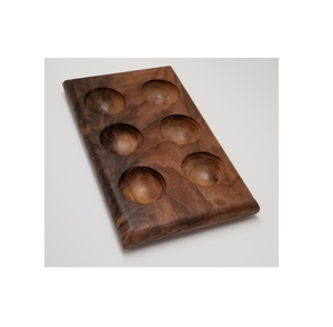 Porte-oeufs en bois 6 fentes accessoires de cuisine en gros porte-oeufs en bois massif personnalisé - Product Image 3